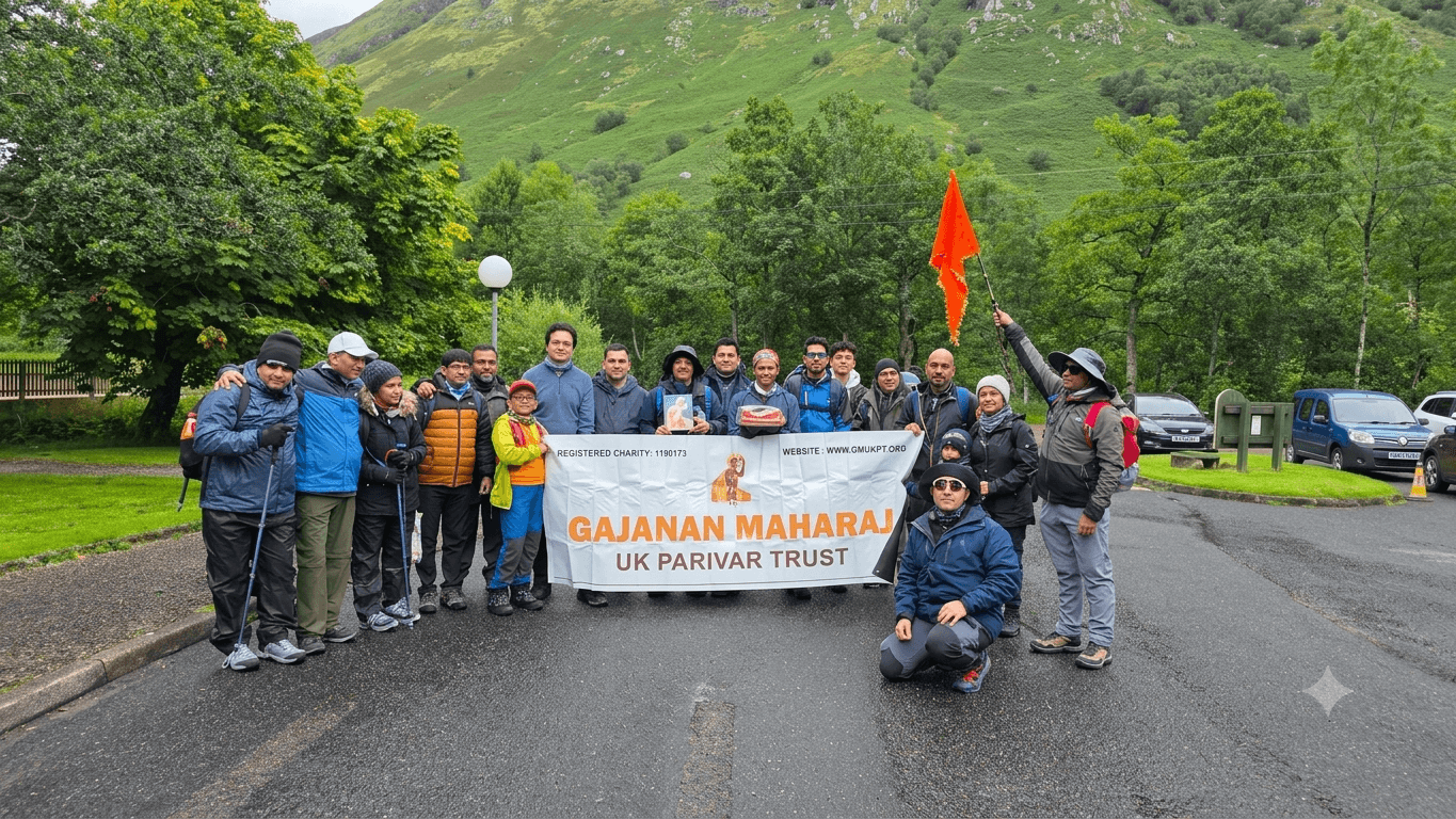 GMUKPT community members on a charity walk